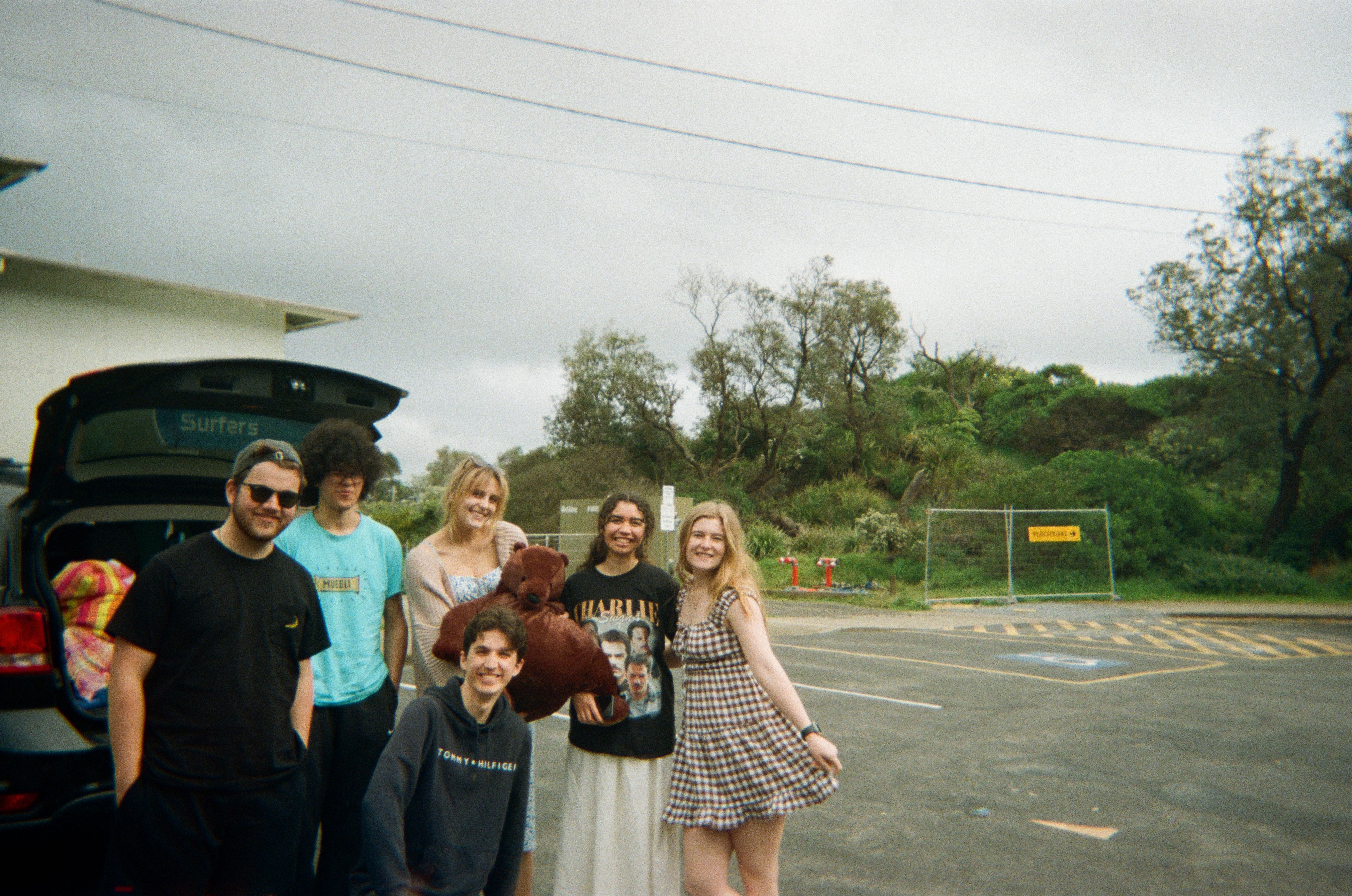 SFX graduate with friends